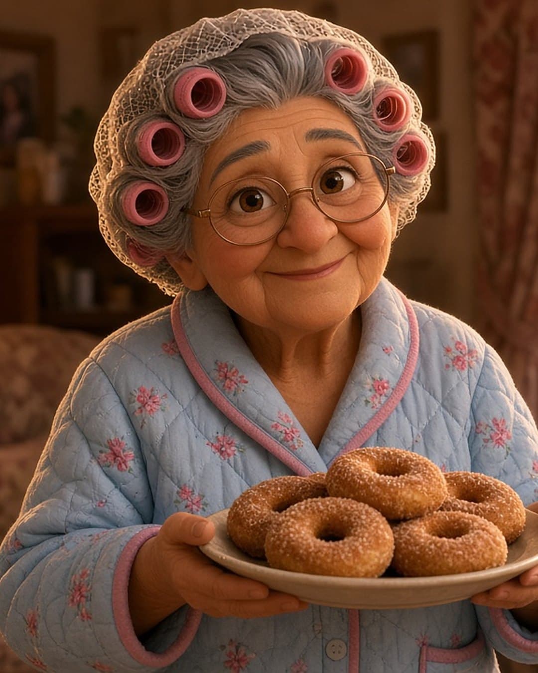 Retrato de Abuela Rosario, personaje de Detectives del Área